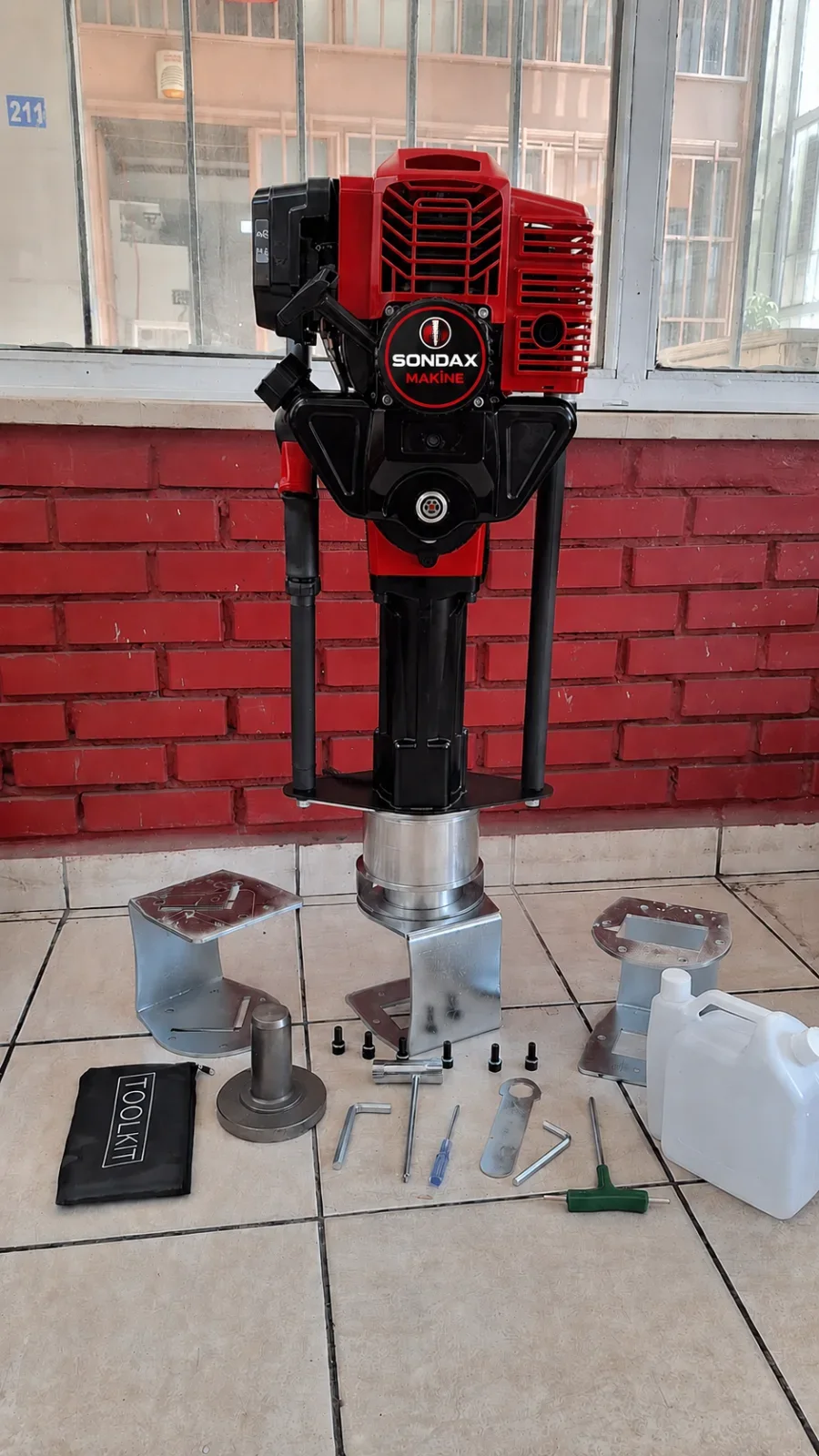 Çit Direği Kazık Çakma Makinesi Profesyonel 2. Aparat Hediye
